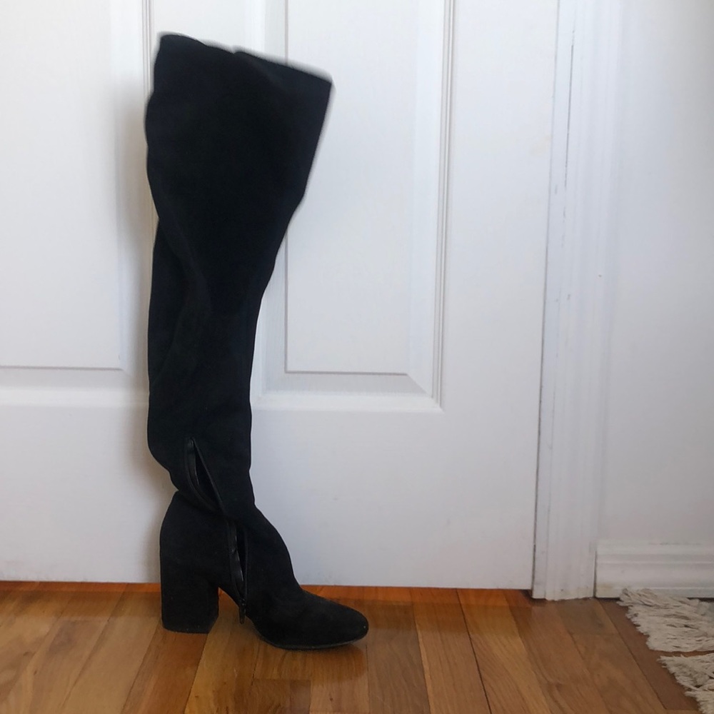 Over the knee heeled boots-Marc Fisher